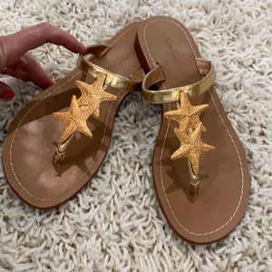 Lilly Pulitzer for Target gold starfish sandals